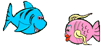 gif bisous poissons